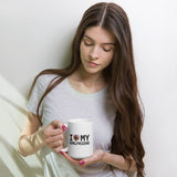 I love my girlfriend - White glossy Romantic mug - Romantic Gifts for Girlfriend